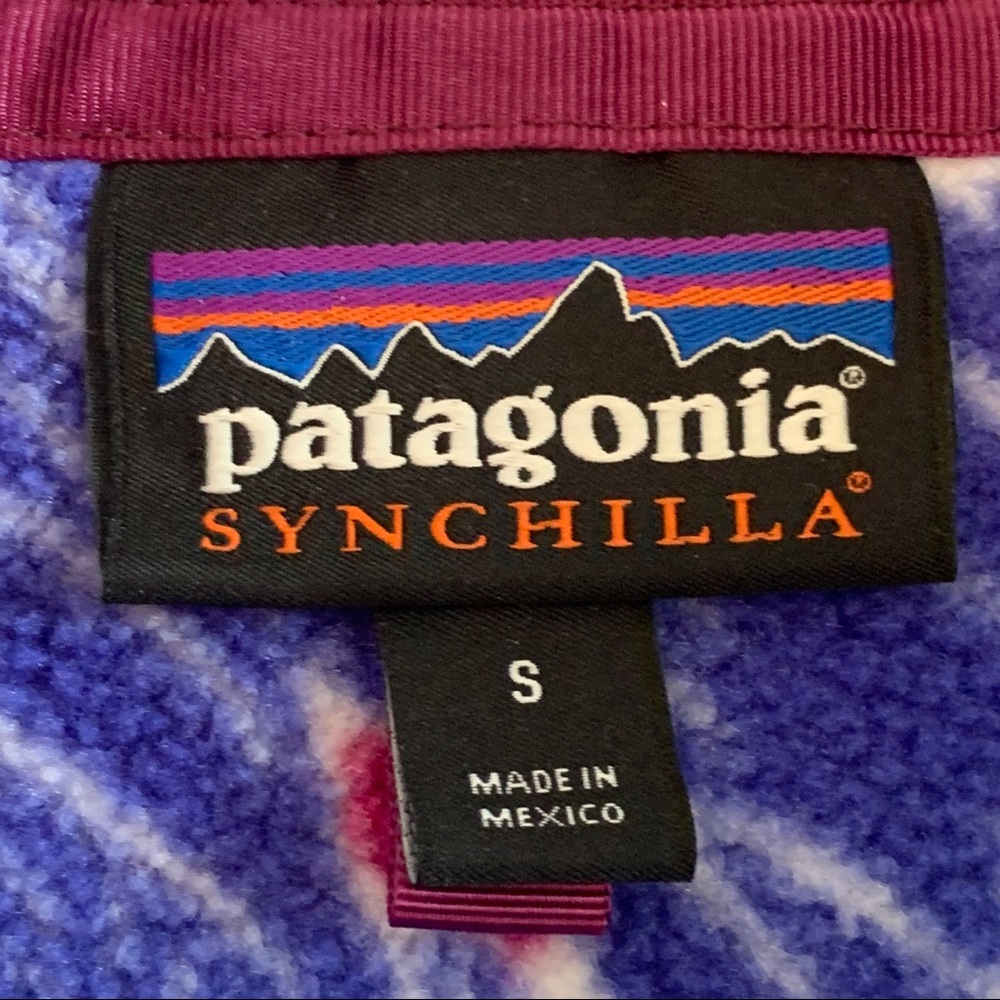 Patagonia Harvest Moon Blue Synchilla Snap-T Small - Picture 6 of 7